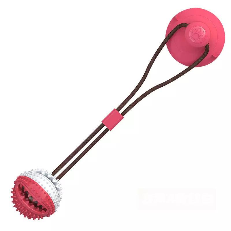 Bola Petisqueira com Corda - Brinquedo Mordedor Para Cachorros