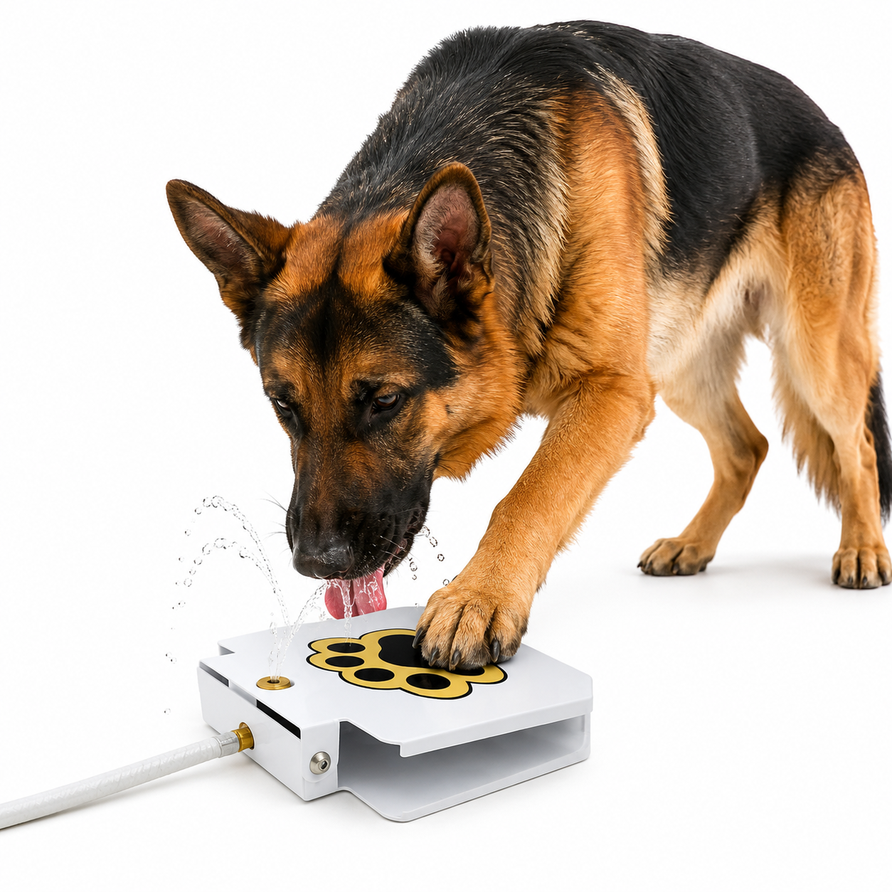 Bebedouro Brinquedo Interativo para Cães de Metal – Água Fresca ao Acionar a Pata