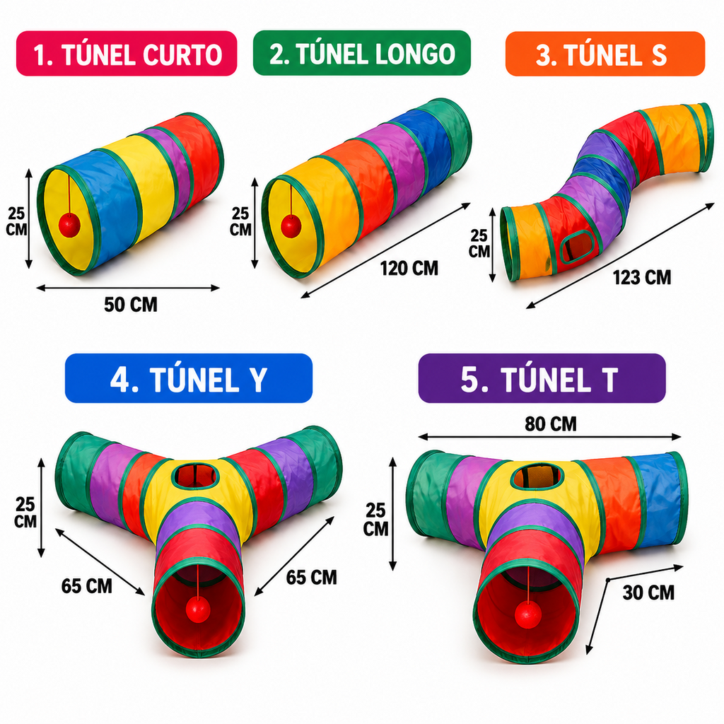 Kit Túnel Interativo para Gatos – FunPlay