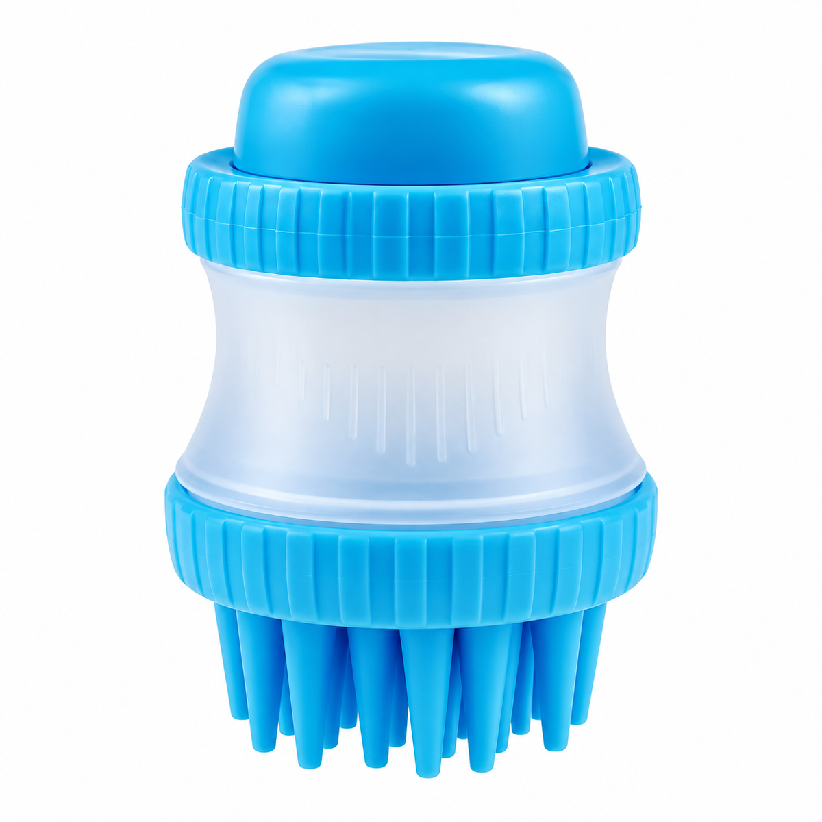 Escovinha Prática de Silicone Porta Shampoo para Pets.