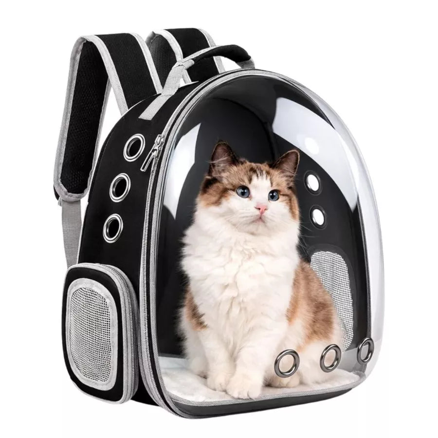 Mochila de Transporte Pet Visão Panorâmica Astronauta para Cachorro e Gato