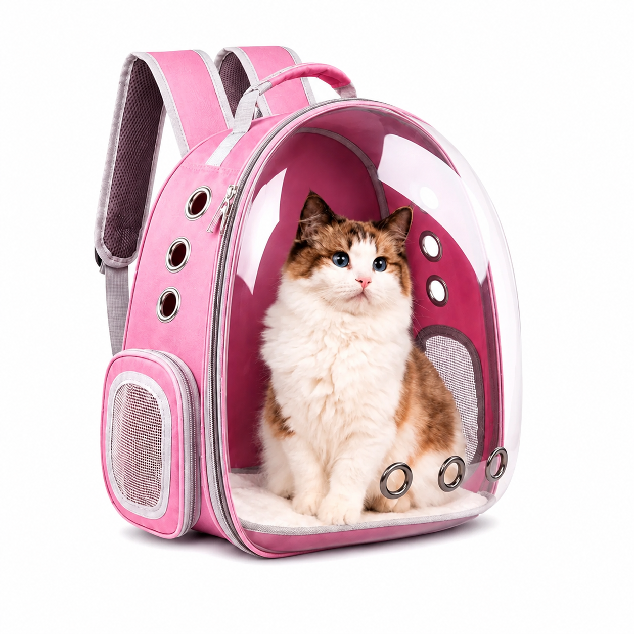 Mochila de Transporte Pet Visão Panorâmica Astronauta para Cachorro e Gato