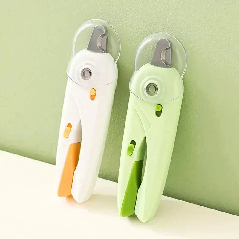 Cortador de Unhas com LED Profissional + Lixa e Tesoura para Cachorro e Gato Antiderrapante Snouty™