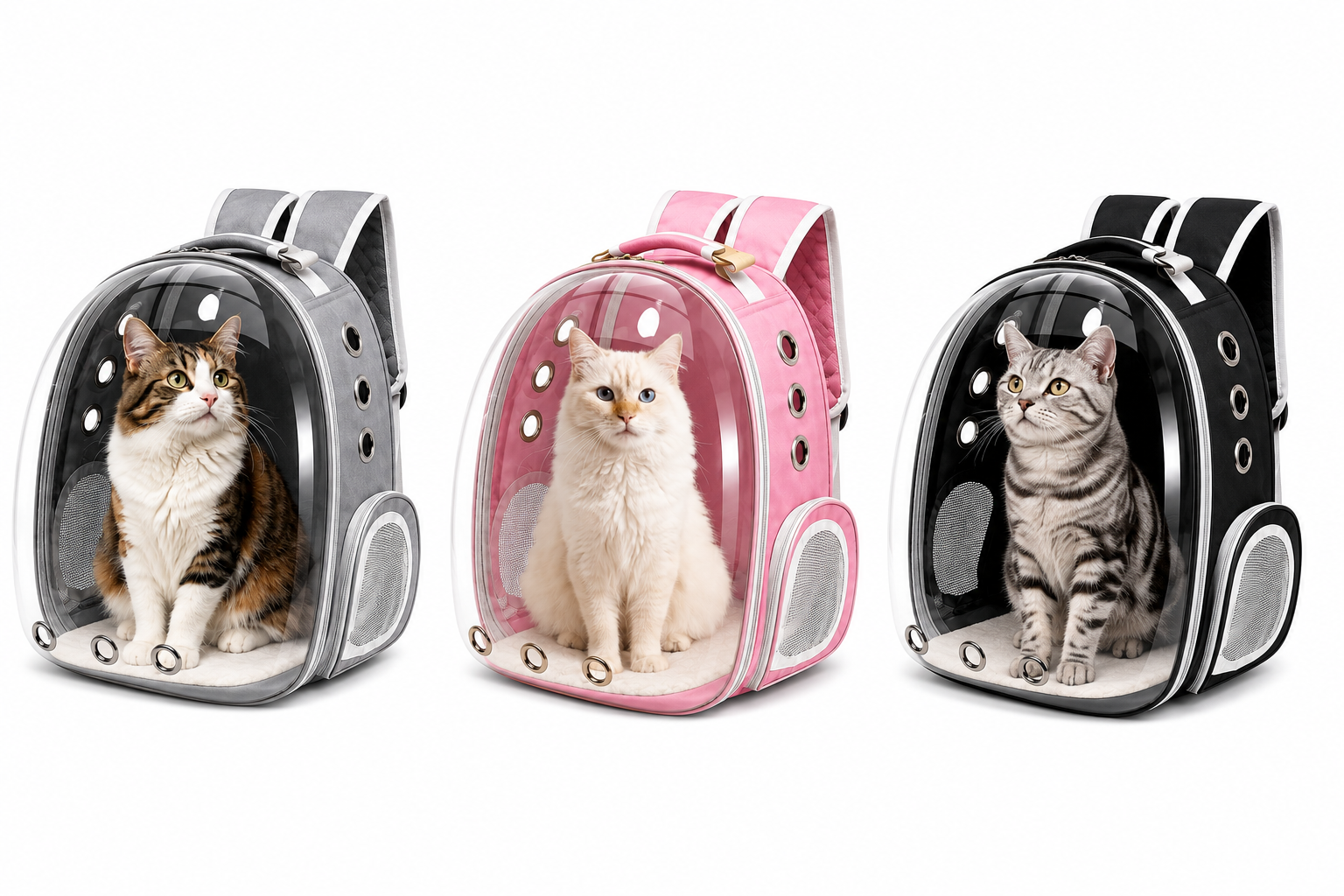 Mochila de Transporte Pet Visão Panorâmica Astronauta para Cachorro e Gato