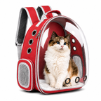 Mochila de Transporte Pet Visão Panorâmica Astronauta para Cachorro e Gato